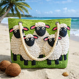 Cartera de Playa Hecha a Mano | Cielo de Ovejas