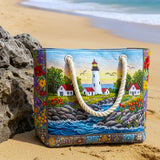 Cartera de Playa Hecha a Mano | Brillo del Faro