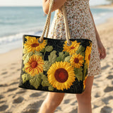 Cartera de Playa Hecha a Mano | Girasol