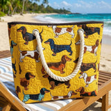 Cartera de Playa Hecha a Mano | Dachshund