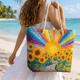 Cartera de Playa Hecha a Mano | Sol Arcoíris