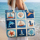 Cartera de Playa Hecha a Mano | Criaturas Marinas