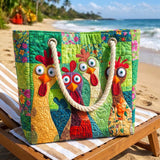 Cartera de Playa Artesanal | Pollo Funky