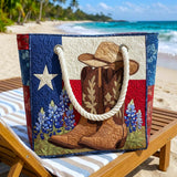 Cartera de Playa Hecha a Mano | Orgullo de Texas