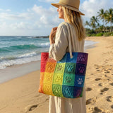 Cartera de Playa Hecha a Mano | Parche de Huella