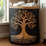 Árbol de la Vida | Cesto de Ropa Hecho a Mano