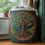 Árbol de la Vida | Cesto de Ropa Hecho a Mano