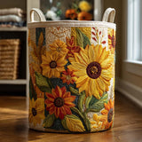 Sueño de Girasol | Cesto de Ropa Acolchado